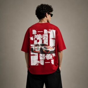 Porsche Motorsport Graphic Oversized T-Shirt – Racing Red